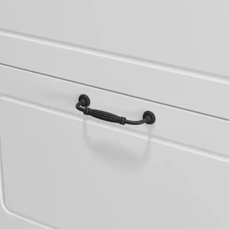 Famapy Modern White Flip-Front 3-Drawer Shoe Cabinet