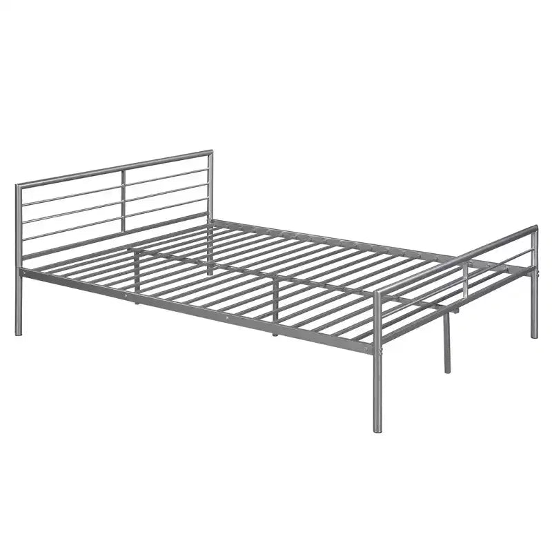 Whisen Twin Over Full Metal Bunk Bed with Desk and Ladder