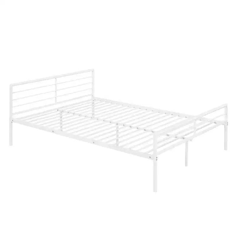 Whisen Twin Over Full Metal Bunk Bed with Desk and Ladder