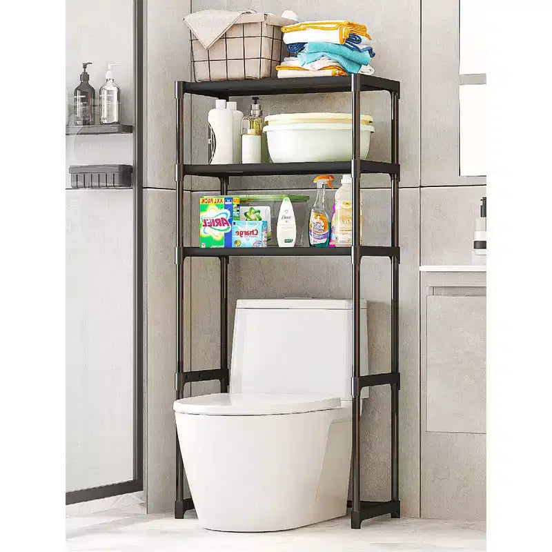 Over-The-Toilet Storage Rack, 3-Tier Bathroom Over Toilet Storage, Freestanding Space Saver Bathroom Shelves Over Toilet For Bathroom Restroom