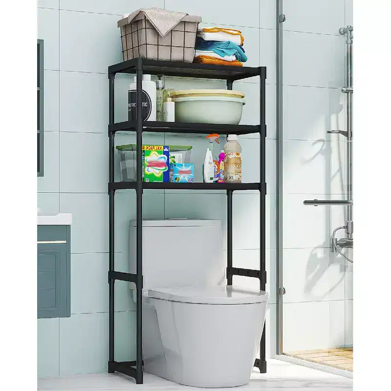 Over-The-Toilet Storage Rack, 3-Tier Bathroom Over Toilet Storage, Freestanding Space Saver Bathroom Shelves Over Toilet For Bathroom Restroom