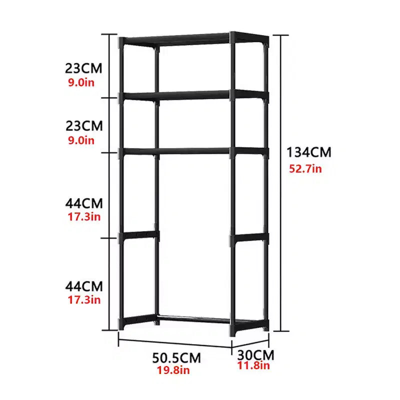 Over-The-Toilet Storage Rack, 3-Tier Bathroom Over Toilet Storage, Freestanding Space Saver Bathroom Shelves Over Toilet For Bathroom Restroom