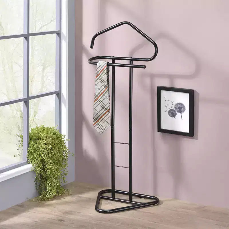 Kings Brand Furniture Kalblins Metal Suit Valet Stand, Clothes Rack, Clothing Organizer, Jacket Hanger