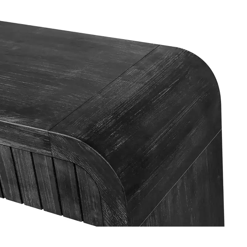 59''W Farmhouse Console Table with 2 Hidden Handle Drawers, Vintage Crafted Entryway Table - ModernLuxe