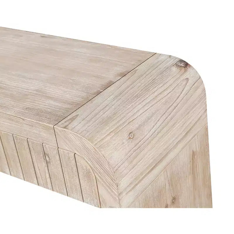 59''W Farmhouse Console Table with 2 Hidden Handle Drawers, Vintage Crafted Entryway Table - ModernLuxe