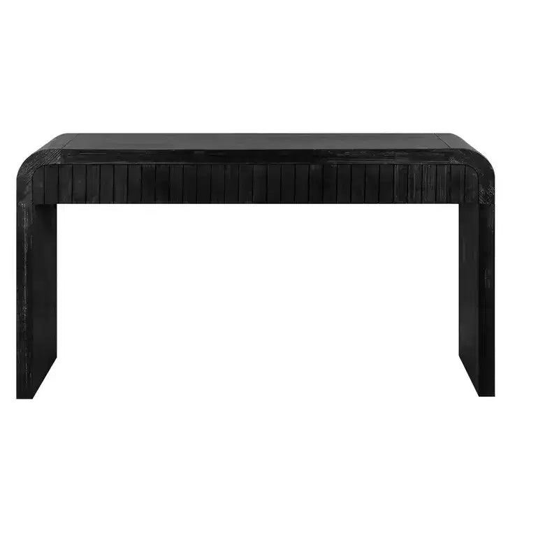 59''W Farmhouse Console Table with 2 Hidden Handle Drawers, Vintage Crafted Entryway Table - ModernLuxe
