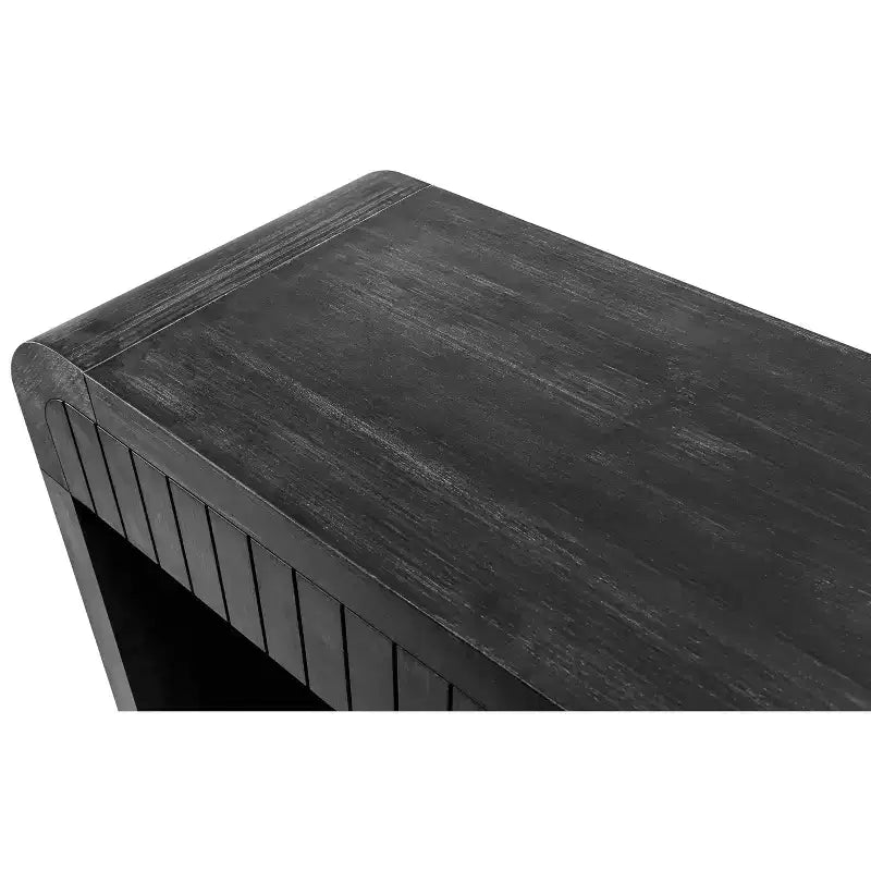 59''W Farmhouse Console Table with 2 Hidden Handle Drawers, Vintage Crafted Entryway Table - ModernLuxe
