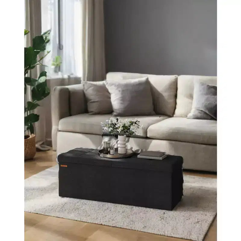 43 Storage Ottoman Bench, Ottoman with Storage, Ottoman Bench, Hold up to 660lb for Living Room