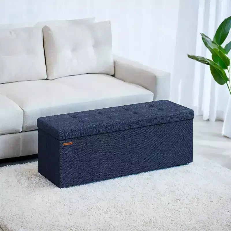 43 Storage Ottoman Bench, Ottoman with Storage, Ottoman Bench, Hold up to 660lb for Living Room