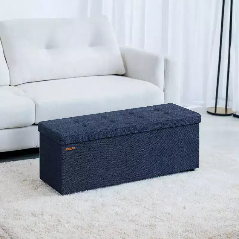 43 Storage Ottoman Bench, Ottoman with Storage, Ottoman Bench, Hold up to 660lb for Living Room
