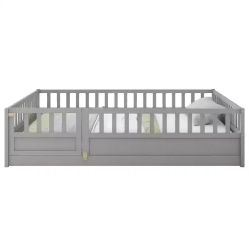 Compact Single Bed with Integrated High-Security Features and Door