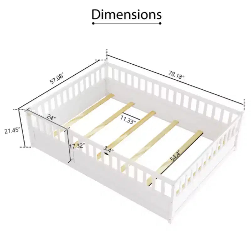 Compact Single Bed with Integrated High-Security Features and Door