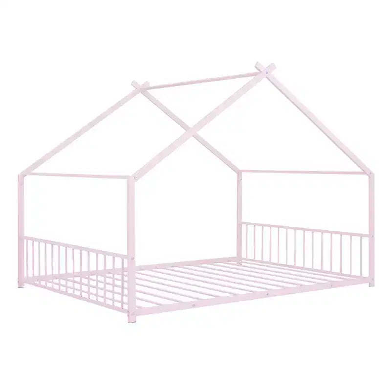 Whisen Playhouse Design Metal Frame House Bed, Superior Quality