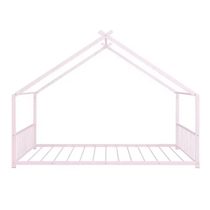Whisen Playhouse Design Metal Frame House Bed, Superior Quality