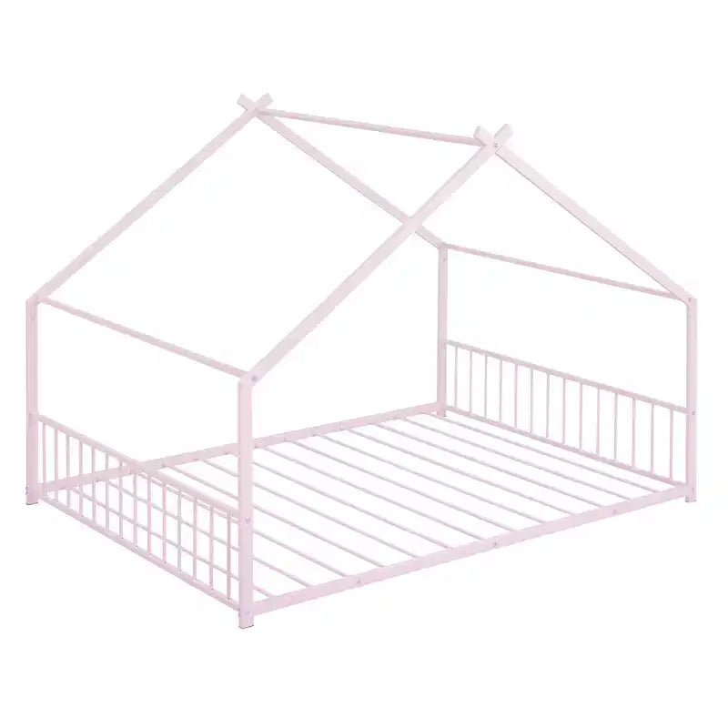 Whisen Playhouse Design Metal Frame House Bed, Superior Quality