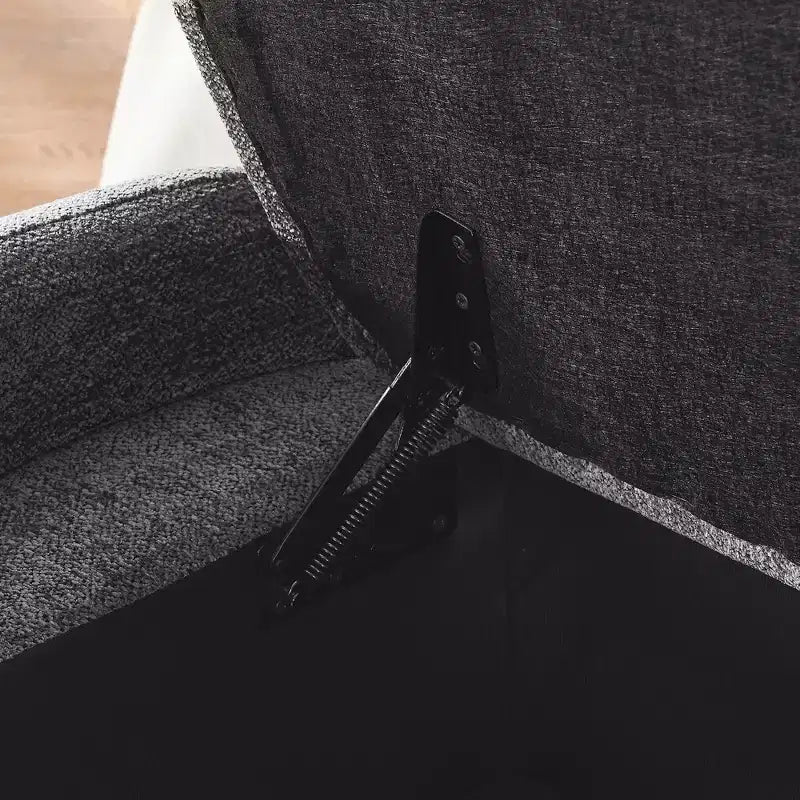 Zeus & Ruta Chenille Fabric Bench with Large Storage Space