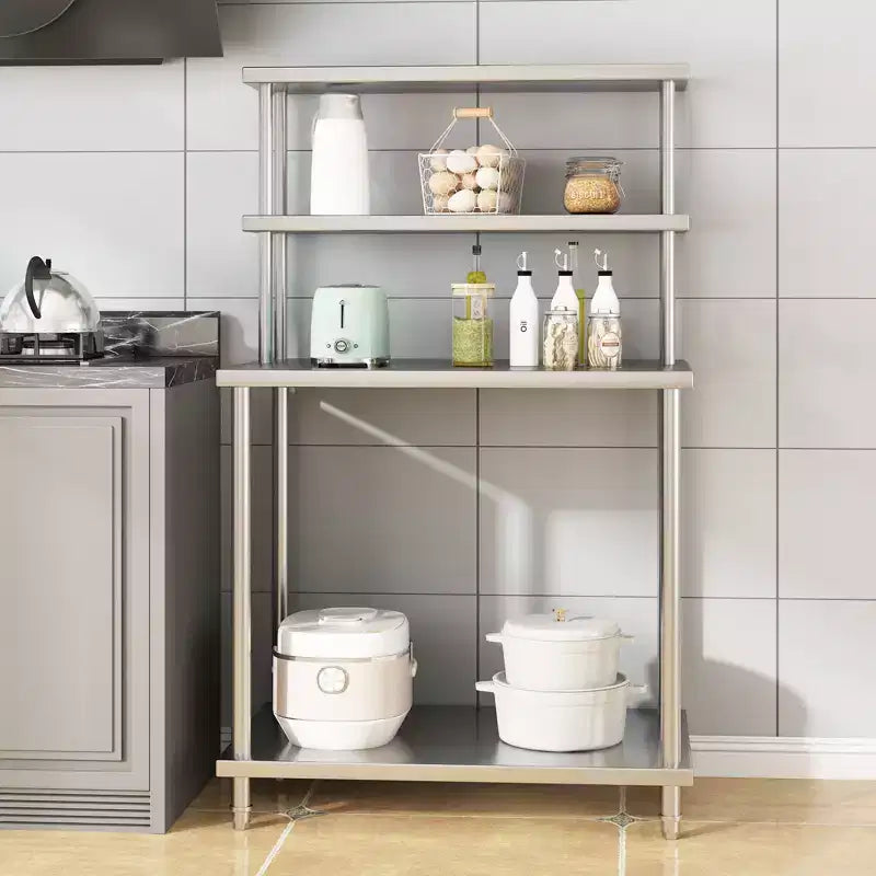 Stainless Steel Work Table with Overshelf