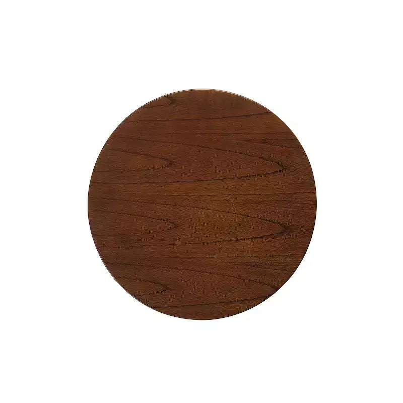 GDFStudio Bridie Mid Century Modern Round Wood End Table with Splayed Legs