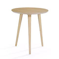 GDFStudio Bridie Mid Century Modern Round Wood End Table with Splayed Legs
