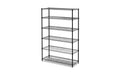 Alera NSF Certified 6-Shelf Wire Shelving Kit, 48w x 18d x 72h, Black