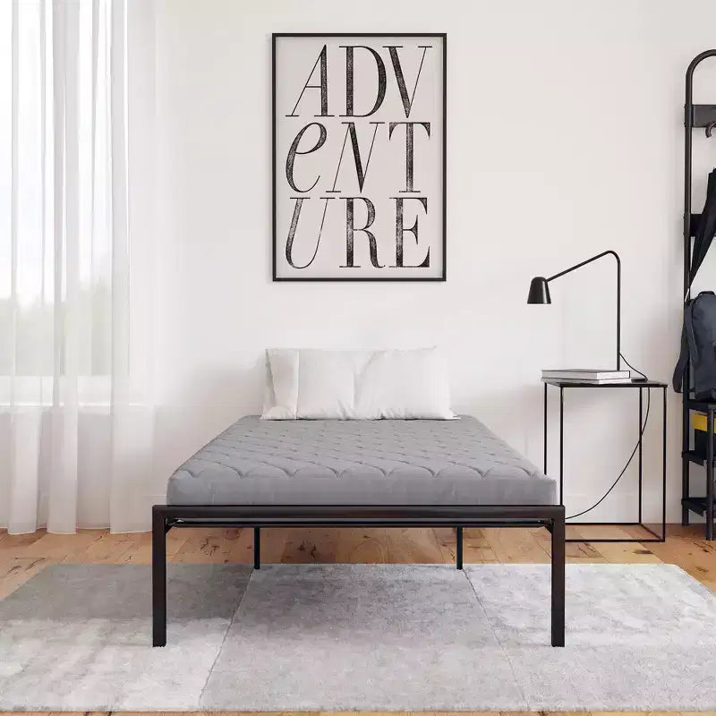 DHP Value 6 Polyester Filled Quilted Top Bunk Bed Mattress, Twin, Gray