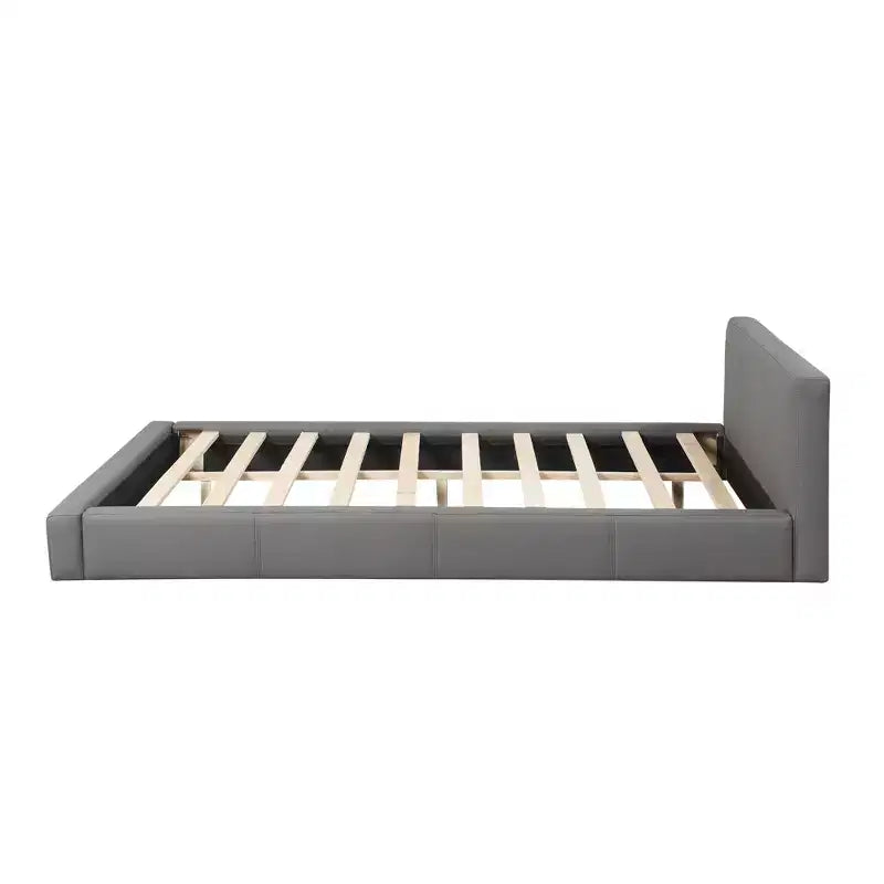 Christopher Knight Home Francis Modern Faux Leather Upholstered Wood Platform Bed with Headboard