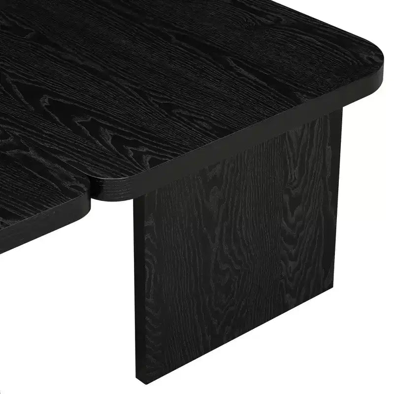 41W Coffee Table Set Cocktail Table Center Table Combination Side Table Rectangle Accent Table, Modern&Minimalist, Natural/Black/Espresso-ModernLuxe