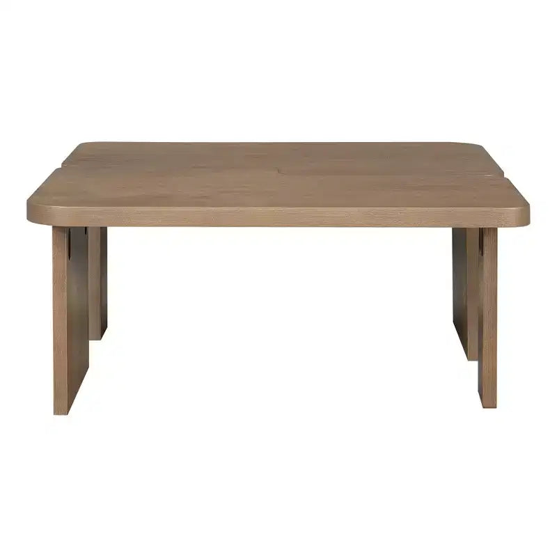 41W Coffee Table Set Cocktail Table Center Table Combination Side Table Rectangle Accent Table, Modern&Minimalist, Natural/Black/Espresso-ModernLuxe
