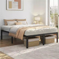 Yaheetech Metal Platform Bed Frame with Heavy Duty Steel Slat Support and Underbed Storage Space