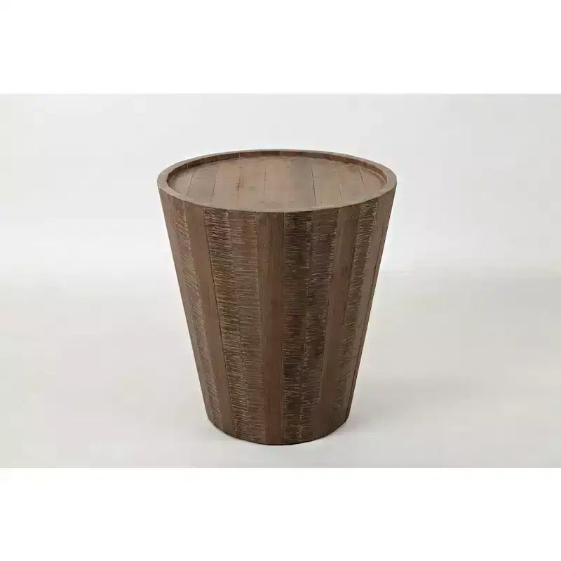 Jofran,Conundrum Modern Distressed Solid Acacia End Table