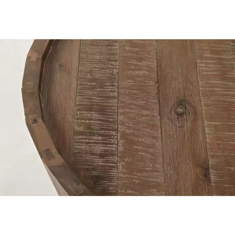 Jofran,Conundrum Modern Distressed Solid Acacia End Table