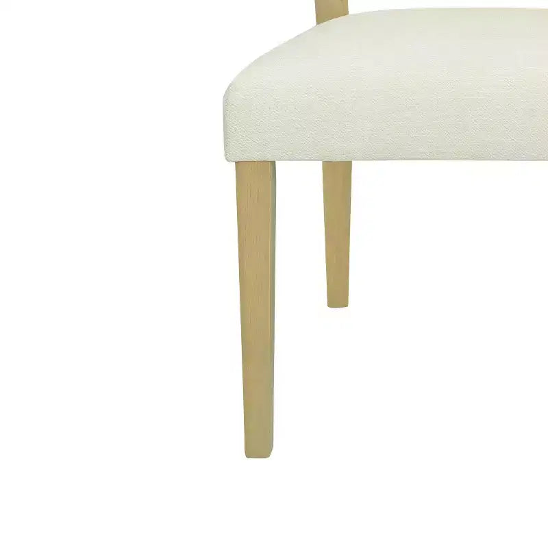 Christopher Knight Home Hassan Rubberwood Upholstered Dining Chairs with Cane Webbing(Set of 2)