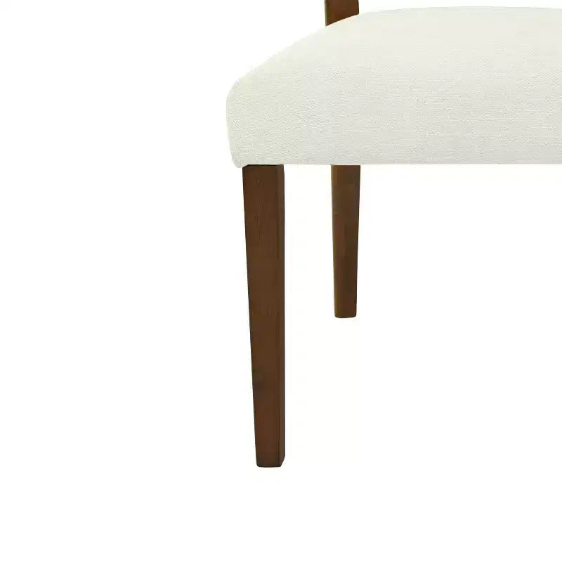 Christopher Knight Home Hassan Rubberwood Upholstered Dining Chairs with Cane Webbing(Set of 2)