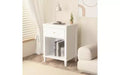 GDFStudio Cliff 26.77''H Wooden Nightstand with Drawer and Shelf