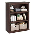 Modern Wooden Bookcase Floor Standing Open Shelf Display Storage Unit for Home Office Library Living Room
