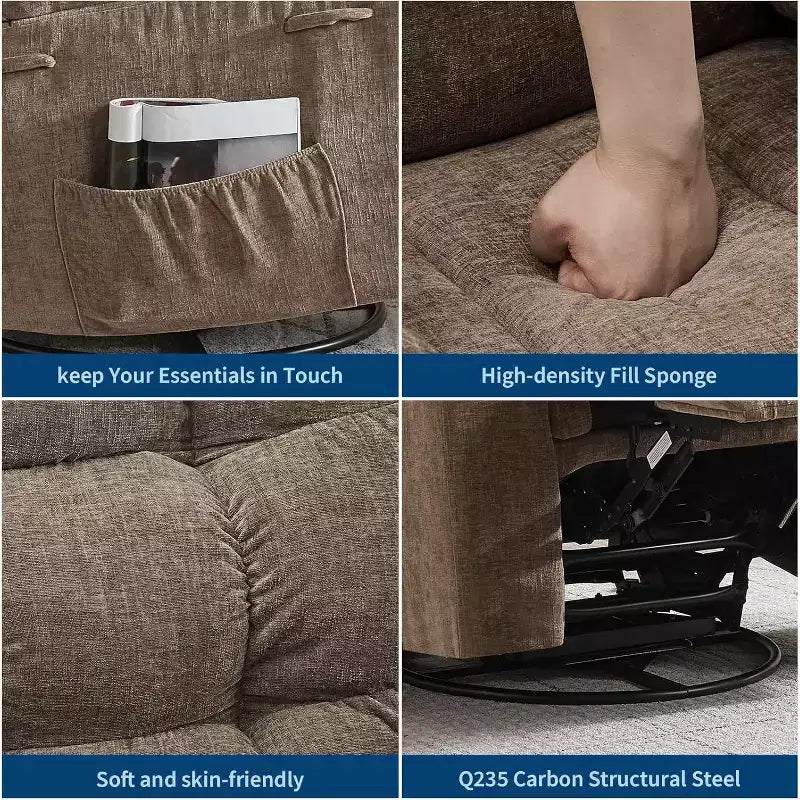 Modern Lounge Accent Chair with Ergonomic Upholstered Design, Comfortable Armchair for Living Room, Bedroom, or Office