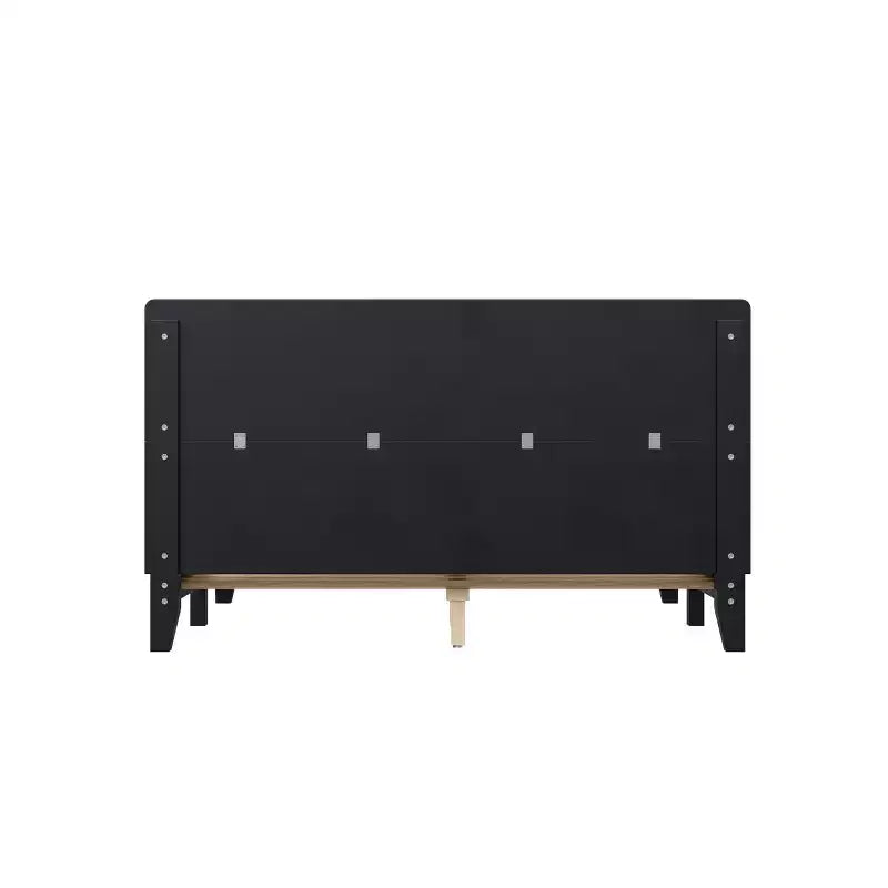 Full/Queen/King Size Platform Bed Frame with Headboard, Mid-Century Modern Style Bed Frame - ModernLuxe