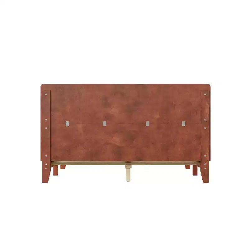 Full/Queen/King Size Platform Bed Frame with Headboard, Mid-Century Modern Style Bed Frame - ModernLuxe