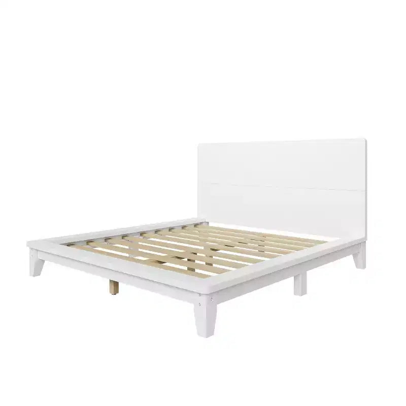 Full/Queen/King Size Platform Bed Frame with Headboard, Mid-Century Modern Style Bed Frame - ModernLuxe