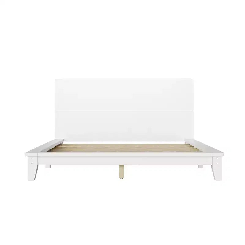 Full/Queen/King Size Platform Bed Frame with Headboard, Mid-Century Modern Style Bed Frame - ModernLuxe
