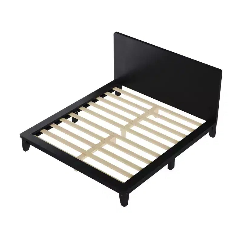 Full/Queen/King Size Platform Bed Frame with Headboard, Mid-Century Modern Style Bed Frame - ModernLuxe