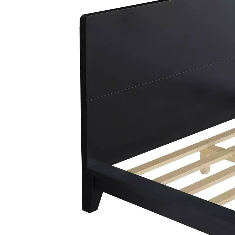 Full/Queen/King Size Platform Bed Frame with Headboard, Mid-Century Modern Style Bed Frame - ModernLuxe