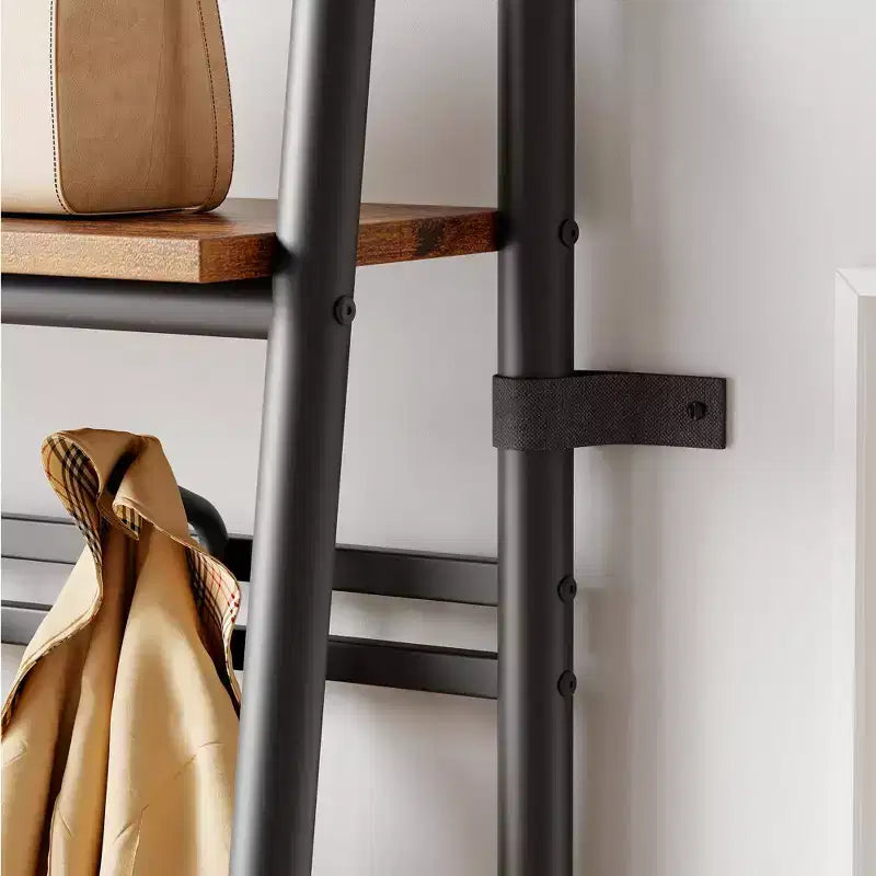 Hall Tree with Bench and Shoe Storage, 4-in-1 Coat Rack Entryway Bench,Hallway Organizer with Metal Frame for Entryway, Living Room, Bedroom