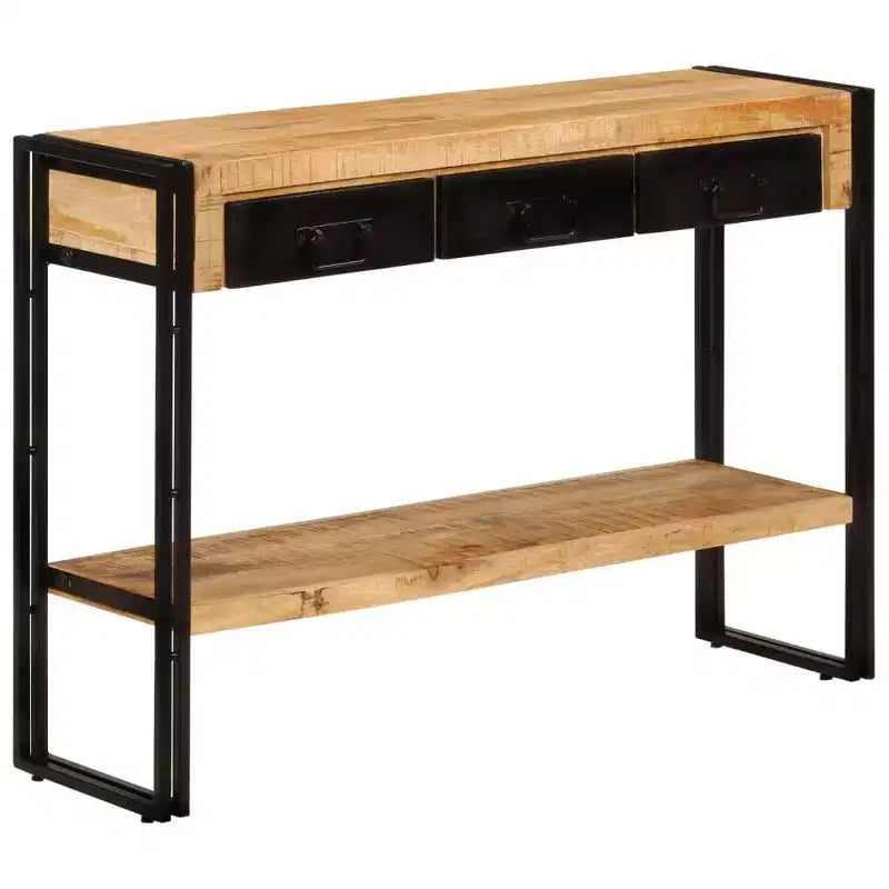 vidaXL Console Table Multicolor Solid reclaimed wood, iron Medium