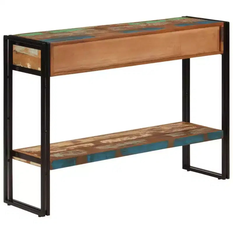 vidaXL Console Table Multicolor Solid reclaimed wood, iron Medium