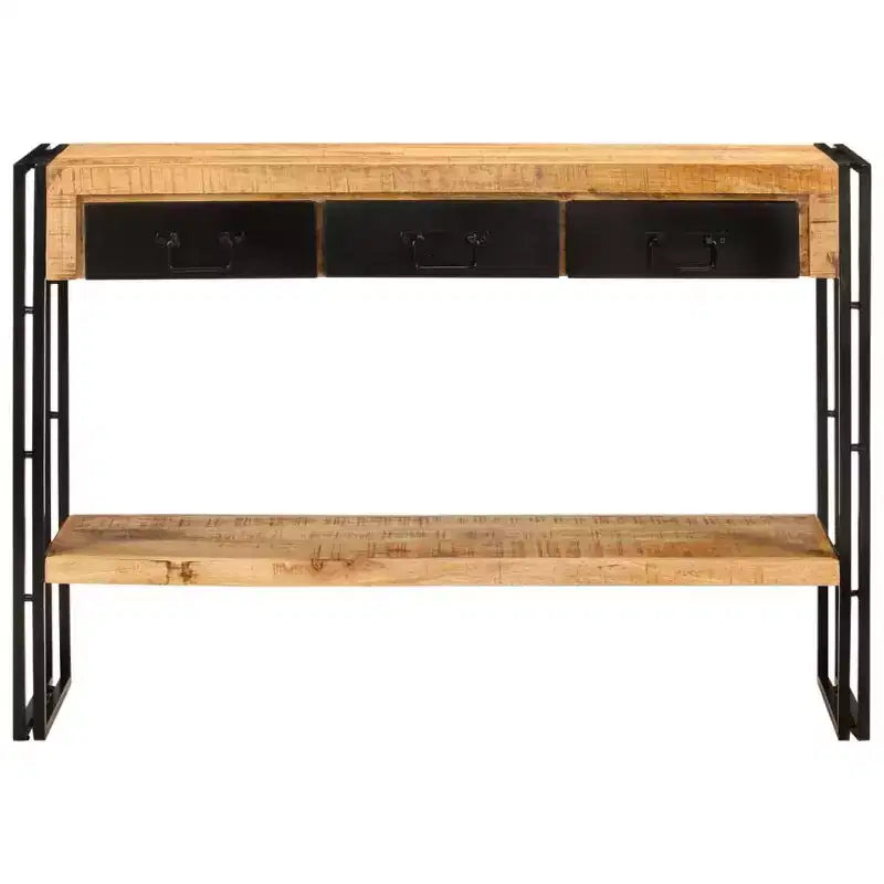 vidaXL Console Table Multicolor Solid reclaimed wood, iron Medium