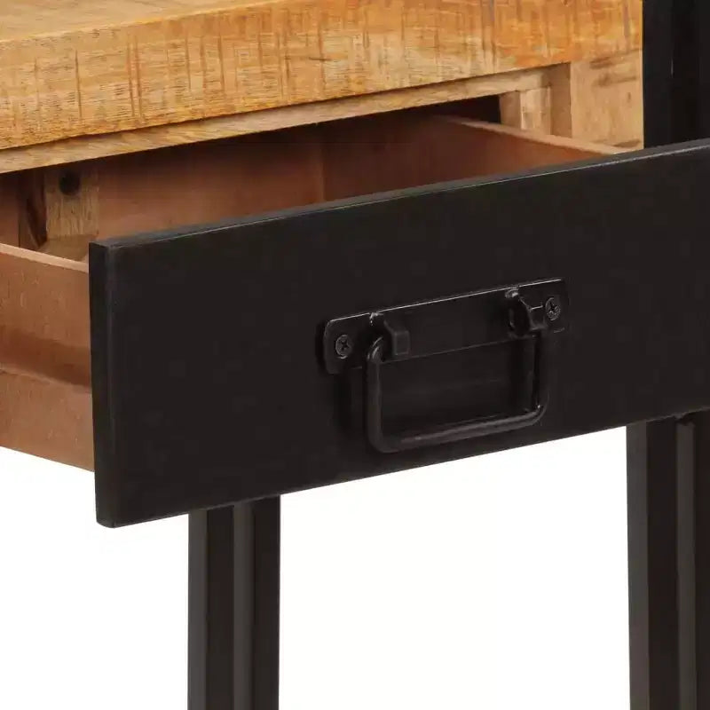 vidaXL Console Table Multicolor Solid reclaimed wood, iron Medium