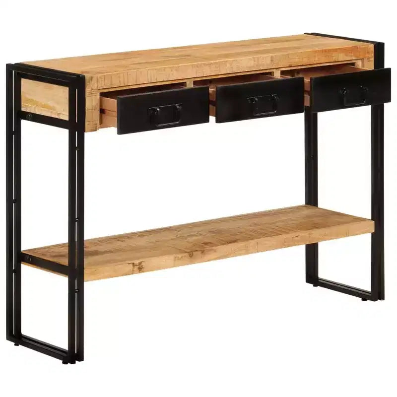 vidaXL Console Table Multicolor Solid reclaimed wood, iron Medium