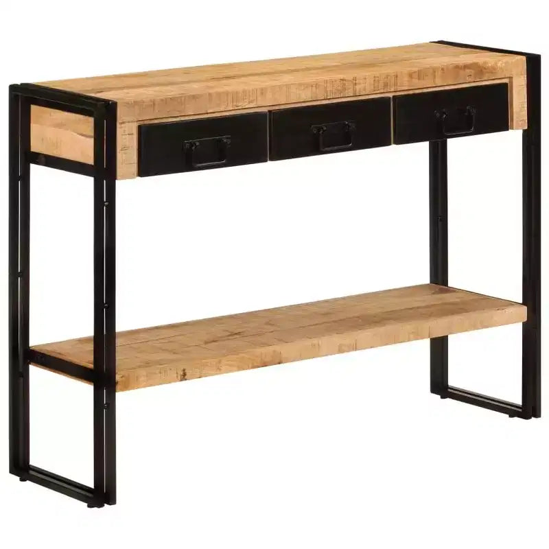 vidaXL Console Table Multicolor Solid reclaimed wood, iron Medium