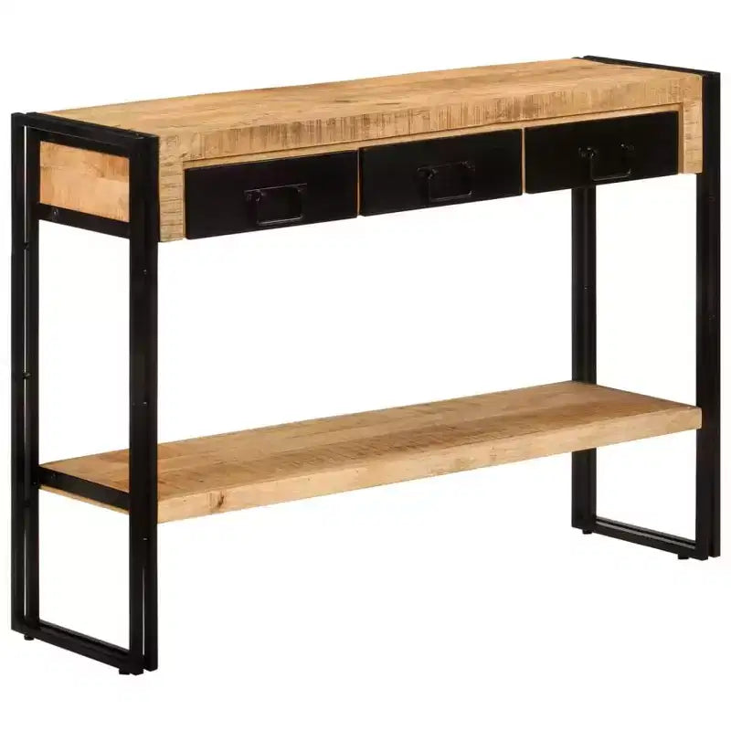 vidaXL Console Table Multicolor Solid reclaimed wood, iron Medium